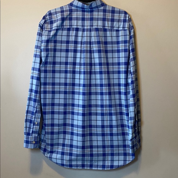 Vineyard Vines Performance Tucker Shirt Large Blue Nylon Classic Fit Button Down - Picture 10 of 14